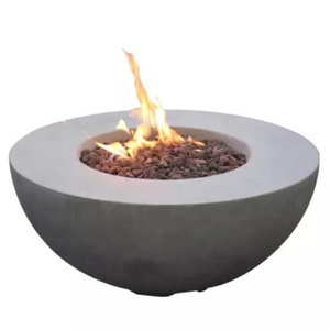 Modern Stylish In stock Outdoor Gas Fire  bowl Cement Table Top Fir Pit Concrete Propane Fire Bowl outdoor bio fire place modern