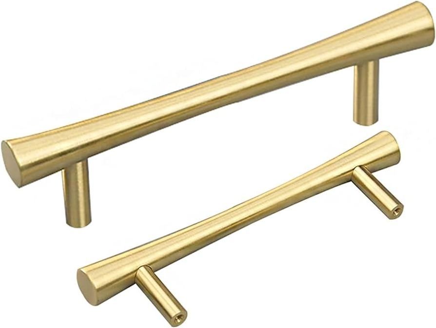 Unique Design Brass Handle Set for Drawer Window Wardrobe Door Cabinet Pull Handles silver color Modern design Brass Door Handle