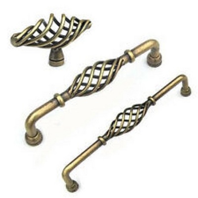 Door Handles And Knob Furniture Accessories Home hotel Window Bed Room Door Handle Antique Brass Gold color Door Handle and Knob