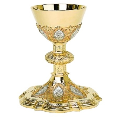 Chalice for Church Product Golden Color Round Shaped Large metal Wine Goblet Dragons Novelty Gothic Fathers Day Gifted Supplies