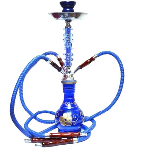 Modern Creative Smoke Hookah used  for home Portable Smoking Accessories Blue Color customized size Metal Brass Smoking Hookah