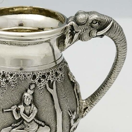 Creative Tea & Coffee Pot for Kitchenware Serving Tea Pot Decorative Silver Plated Customized Size Brass Tea & Coffee Pot