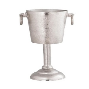 Stylish ice Bucket Wine Drink Bottle Large Champagne Chiller Silver Metal Ice Wine Bucket For Restaurant Night Clubs ice Buckets