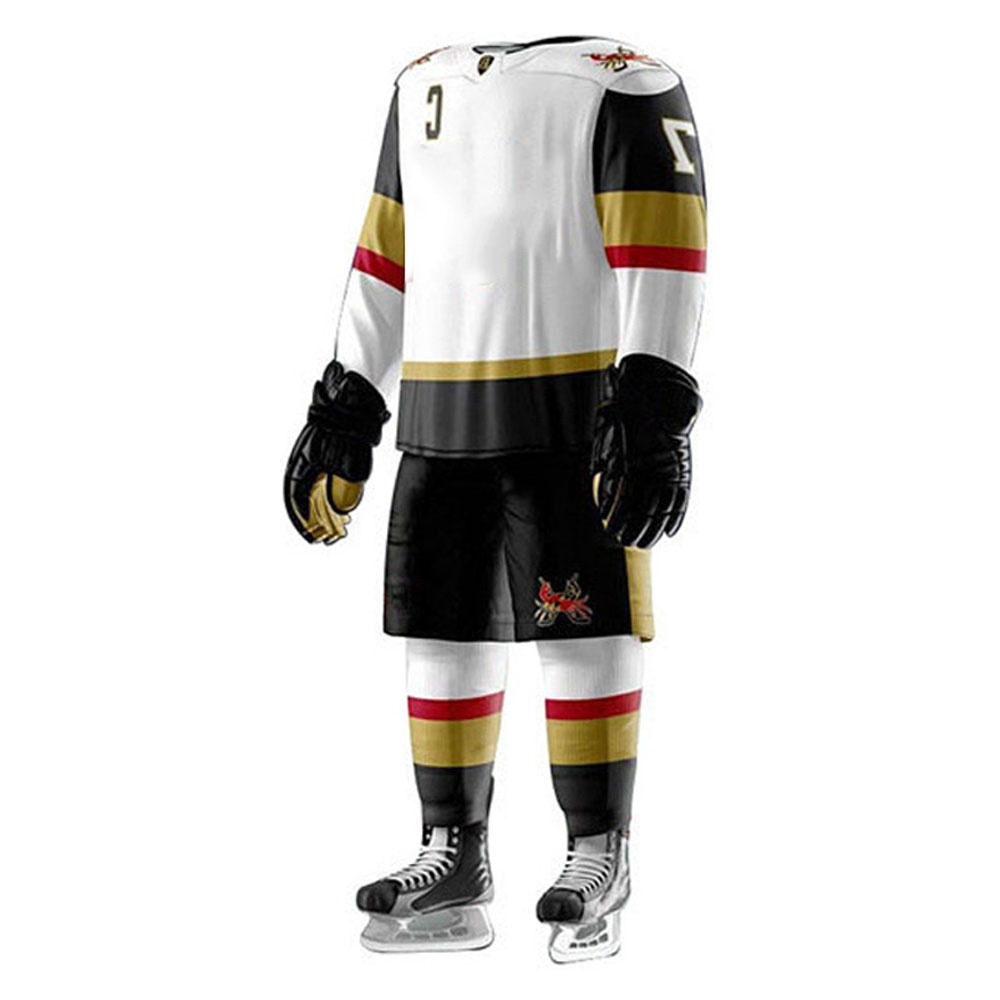 Latest design 5Xl plus size custom embroidery hockey hoodie sublimation training ice hockey uniform jersey