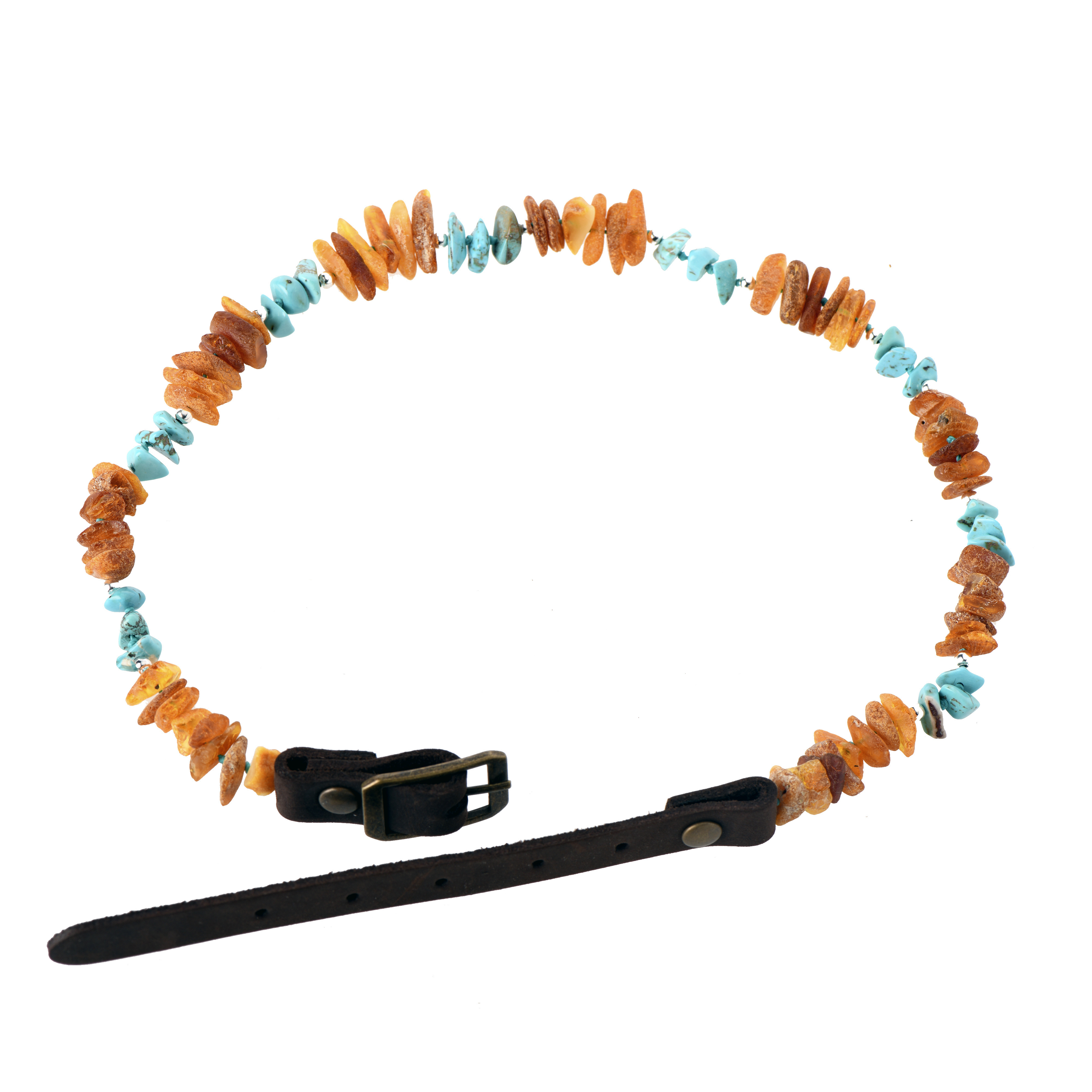 Baltic Amber Pet Collars for Cats and Dogs, Raw Amber Bead Pet Collars, Amber Pet Chains  Various Lengths