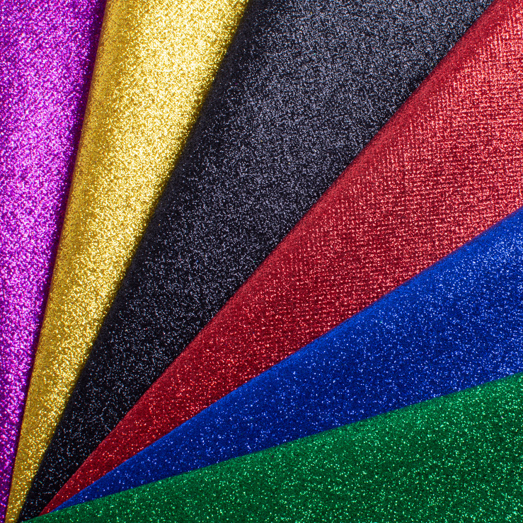 PVC Glitter Leather for Kids Playground Bags Shoes Notebook DIY Glitter PVC Leather