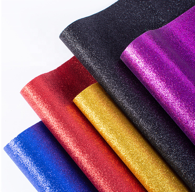 PVC Glitter Leather for Kids Playground Bags Shoes Notebook DIY Glitter PVC Leather