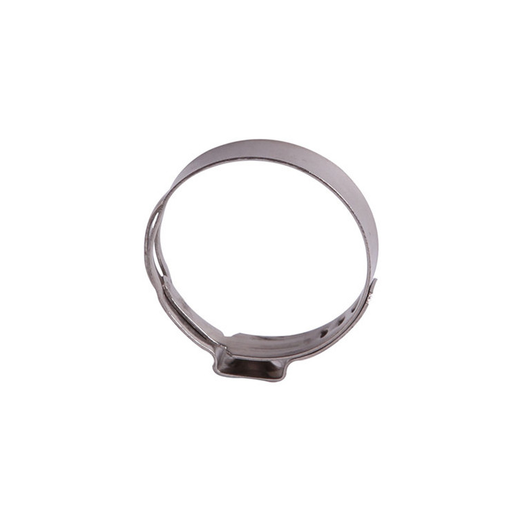 Single Ear Stepless Hose Clamp One Ear Pipe Hose Pinch Clamp O Ring Clips for Hydraulic Hose Fuel