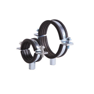 Galvanized iron Epdm Rubber pipe clamp