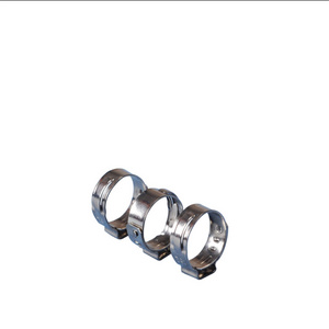 stainless steel interlocking one ear  hose clip clamp