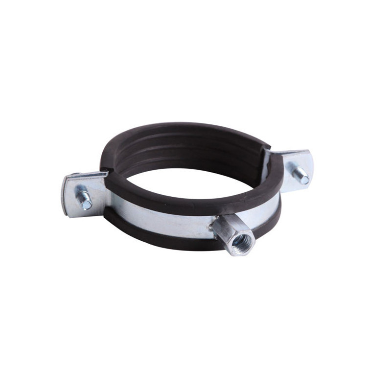 Galvanized iron Epdm Rubber pipe clamp