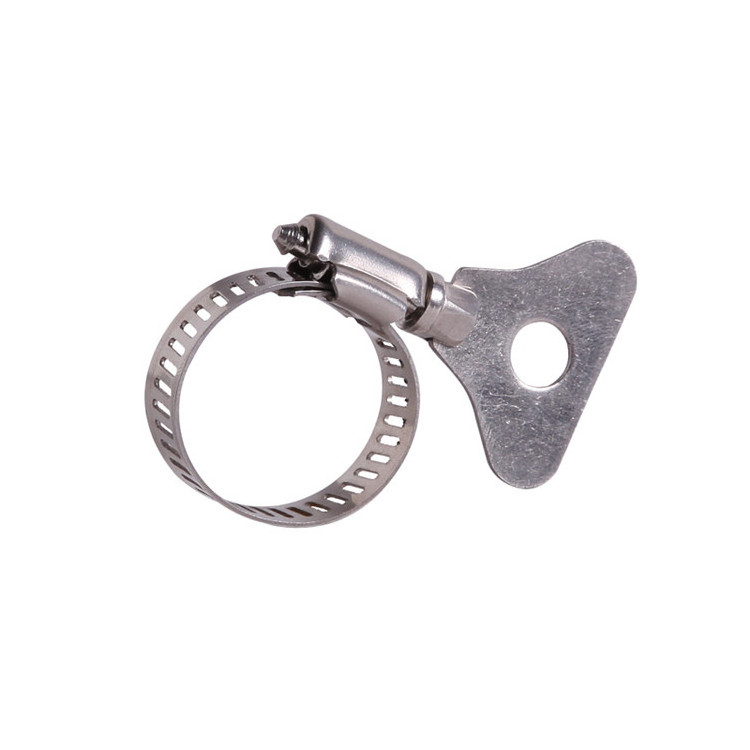 Stainless steel American type butterfly handle hose clamp