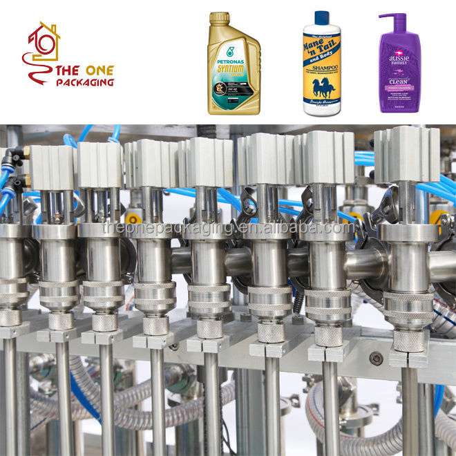 The One Pack Automatic Piston Liquid Filling Capping Machine for Beverage Food Medical Chemical with Piston Pump and Servo Motor