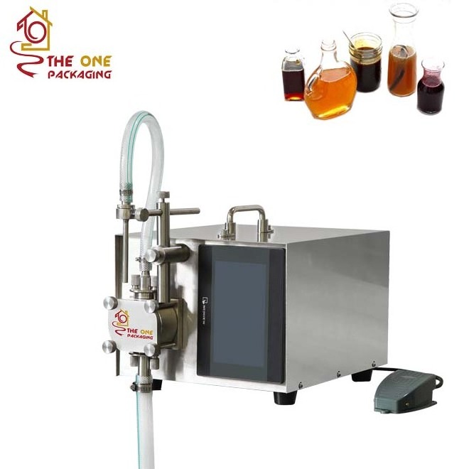 TODF-100 Table Top Portable Manual Small Digital Control Gear Pump Vial Essential Oil Liquid Bottle Filling Machine