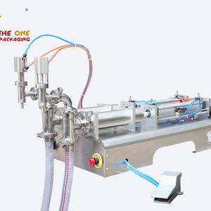 High Capacity TOSLF500-2B Semi-Automatic Double Head Pneumatic Piston Manual Cartridge Liquid Filling Machine for Cosmetics