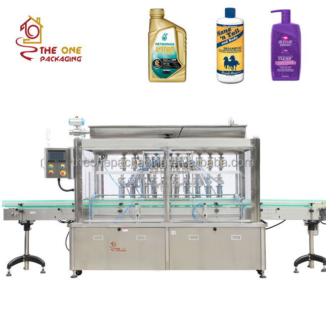 The One Pack Automatic Piston Liquid Filling Capping Machine for Beverage Food Medical Chemical with Piston Pump and Servo Motor