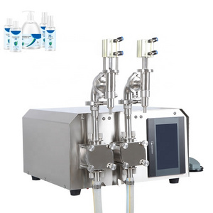 Double Head Pneumatic Detergent Shampoo Alcohol Gel Hand Sanitizer Liquid Soap Filling Machine