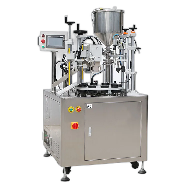 Efficient Ultrasonic Tube Filler and Sealer for Cosmetics Food Lotion Paste Cream Ultrasonic Tube Filling and Sealing Machine