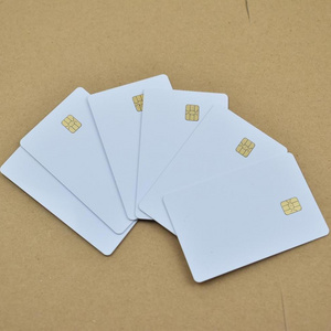 Cr80 PVC White Contact Smart Chip Access Control Card