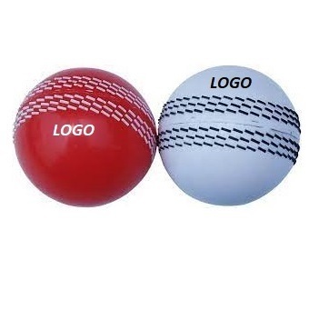 2024 Cricket Ball High Quality White Swing High Bouncer Cricket Ball Promotional PU Hard Blank Cricket Hard Balls