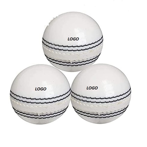 2024 Cricket Ball High Quality White Swing High Bouncer Cricket Ball Promotional PU Hard Blank Cricket Hard Balls