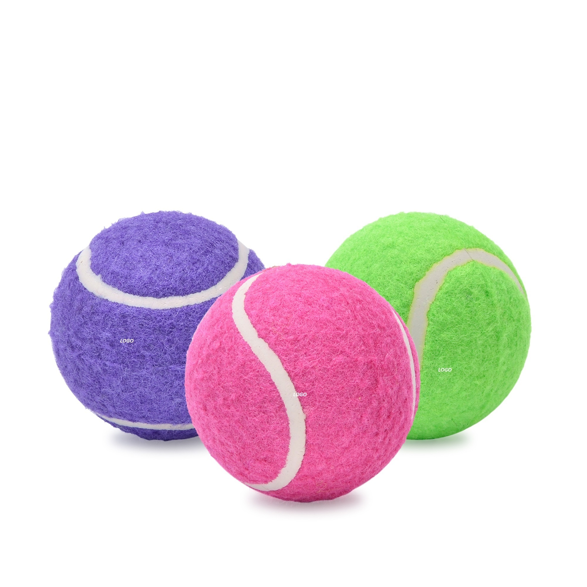 Custom Colors Professional Quality Natural Rubber Dog Pets Balls Sports Cricket Tennis Balls Training Bouncer Rubber Balls