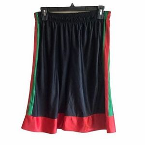 Low moq summer street wear wholesale men satin sport custom blank shiny basketball shorts for men