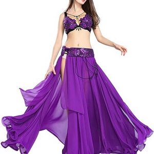 Latest Belly Dancing Costumes Women Bra Belt Skirts Dresses Belly Dancing Outfits Lady Performance Dress