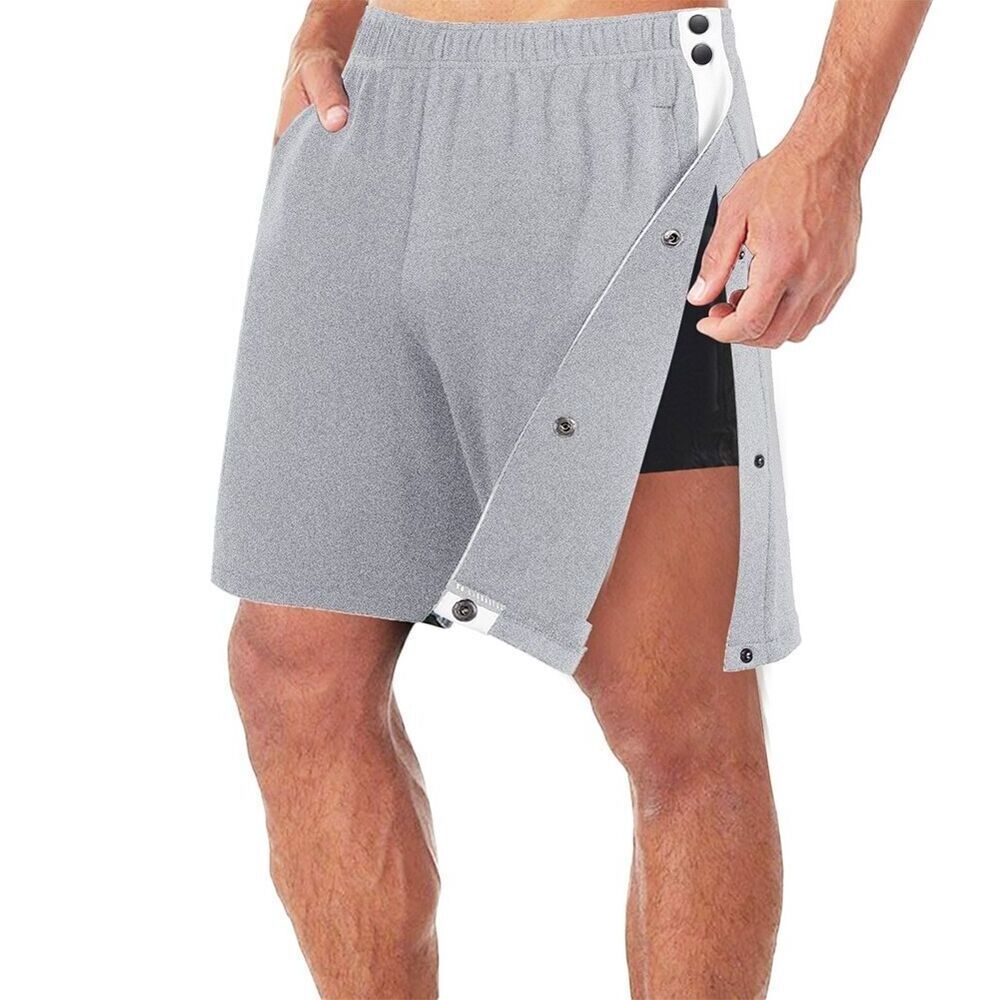 wholesale high quality boys blank bulk sports basketball shorts with zipper pockets