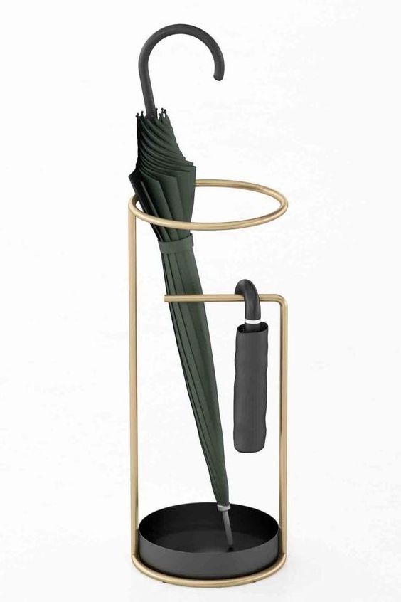 Unique morden design Morden Umbrella stand Luxury Customize design Enamel Finished  3 Umbrella holder Stand