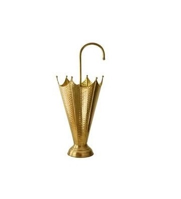 Hammered Design Golden Finished Brass metal Umbrella Holder Stand Customize Size luxury home decor Umbrellas holder