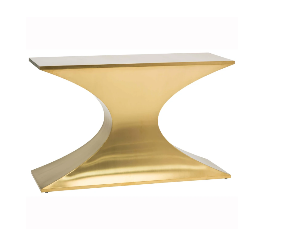 Luxury Modern 2023 Console Table High Quality Furniture Metal Brass X-Shaped Console Table Hallway Table For Entryway Hallway