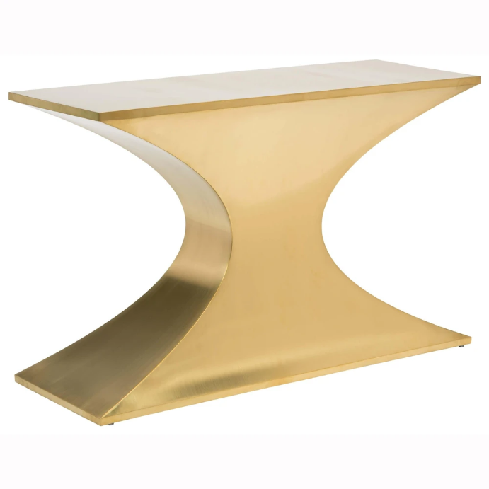 Luxury Modern 2023 Console Table High Quality Furniture Metal Brass X-Shaped Console Table Hallway Table For Entryway Hallway