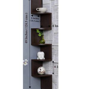 Wall Vertical Design Hanging Book Shelf Home Decor Wood Living Room Furniture Modern Panel Floating Shelf