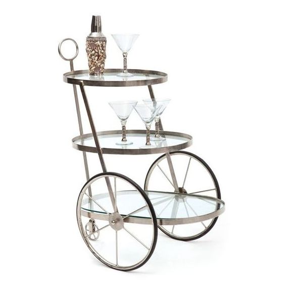 High Quality Stainless steel Golden finished food serving trolley With black Glass Slaves Customize Hotel Food Serving cart