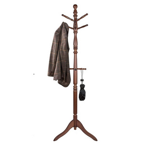 Latest Design Wooden Tree Coat Rack Stand 3 Adjustable Sizes Free Standing Coat Rack Coat Hanger Stand with low Prices