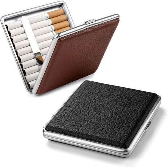 Golden Finished Engraving Design Metal Luxury cigarettes Case Hot Selling On Amazon luxury Cigarette Case