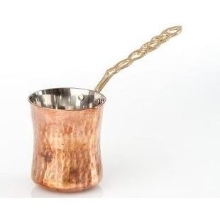 Attractive Design engraving finidhed Copper milk pot Customize shape copper coffee and milk pot