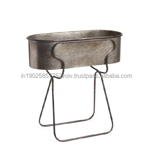 Hot selling Customized handmade Home Indoor Decoration Flower Pots Galvanized Metal Hanging Mounted Wall Planter