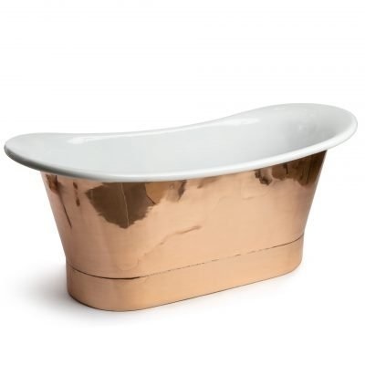 Morden Design Purple Finished Copper Metal Bathtub For Home Hotel Restaurants Hand Made Bathtub Bathroom Accessories