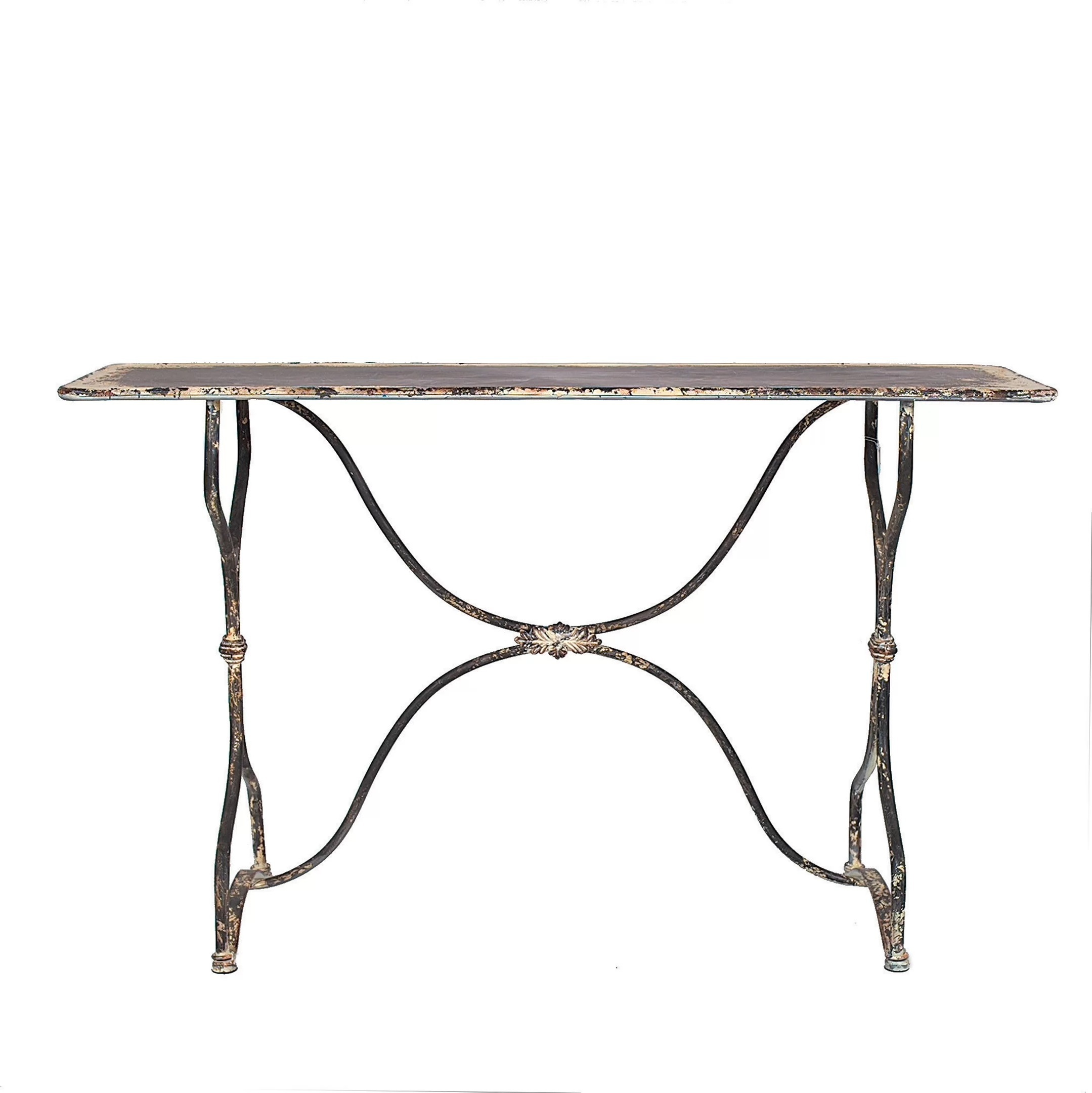 Hot selling Iron frame console with glass Furniture console table Hallway Narrow Console Table Classic Console table ENTRY WAY