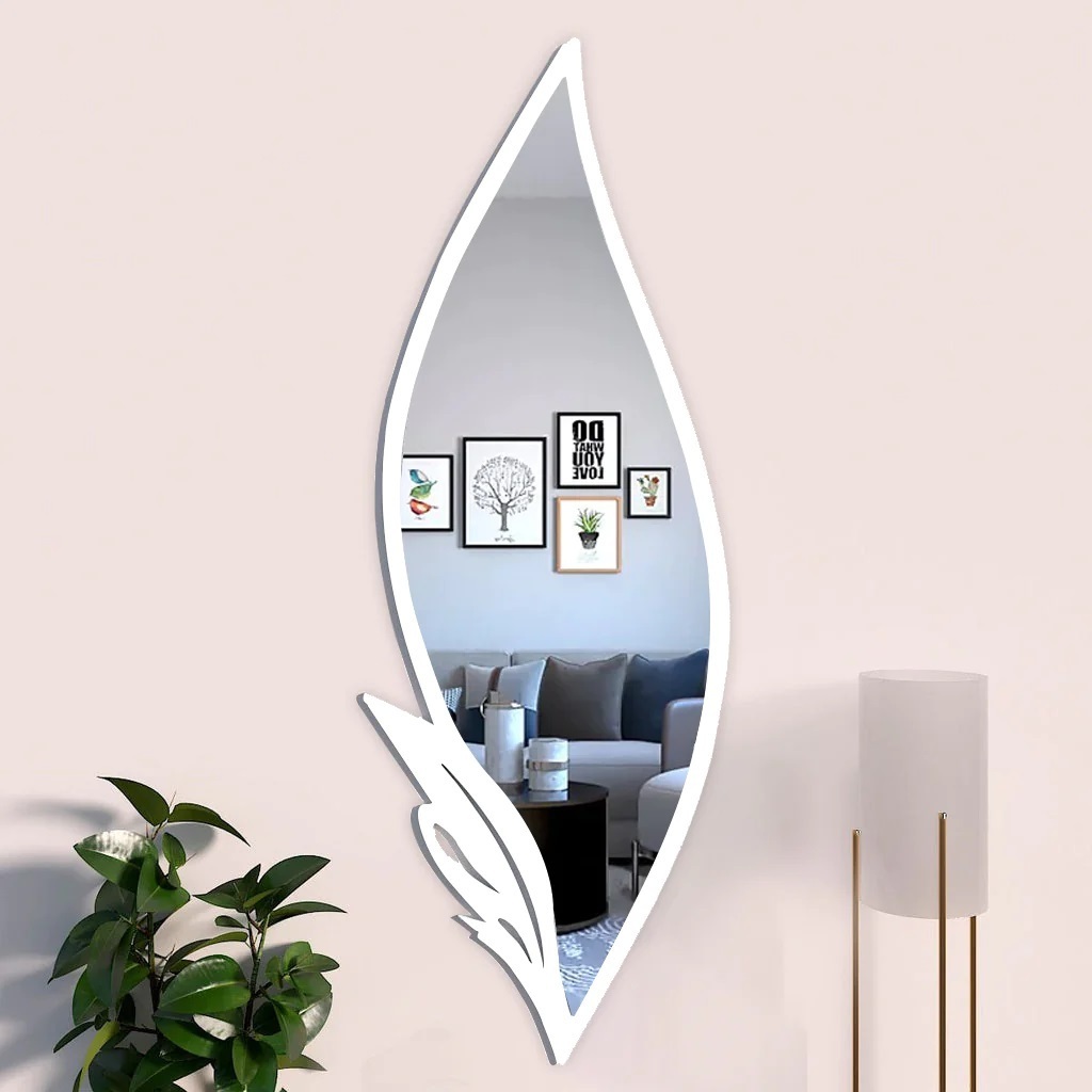 Best Design Jinnhome Home Decoration Decoration Mirror Art Water Drop Shaped iron Metal Border Shaped Art Mirror