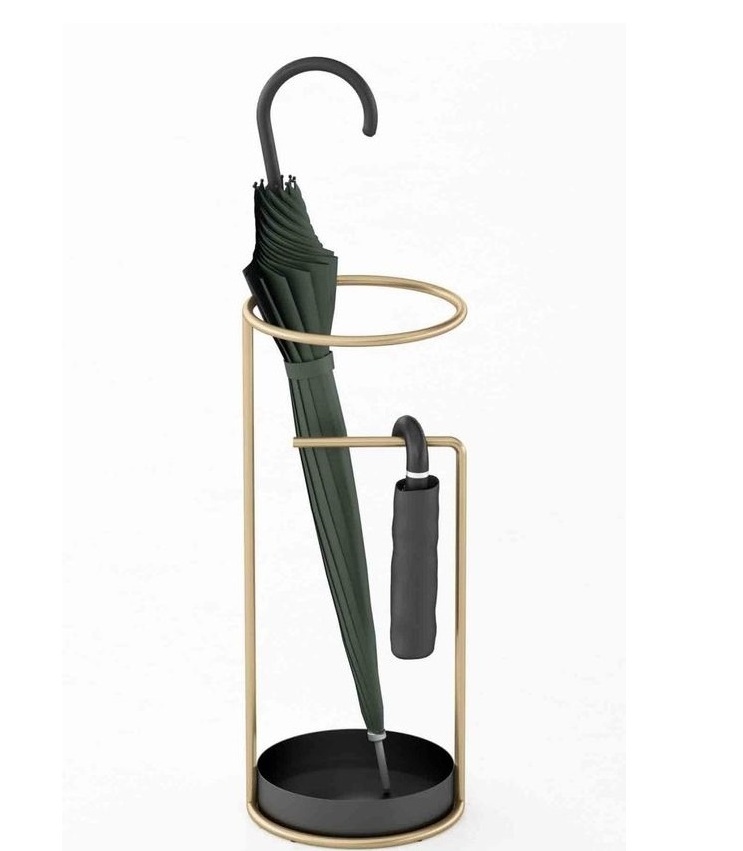 Hot selling European design umbrella stand golden finished Luxury decorative umbrellas holder stand d for home and hotel