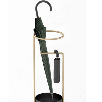 Hot selling European design umbrella stand golden finished Luxury decorative umbrellas holder stand d for home and hotel