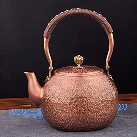 100%  pure Metal Copper Kettle with brass handle Tea Kettle Home Hotel Kitchen Serving Tea Kettle Kitchenware Coffee Pot