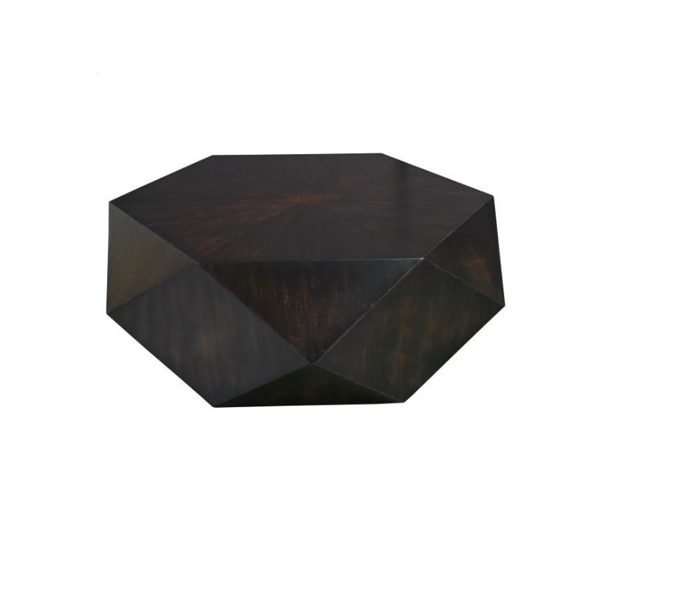 Diamond Shape Coffee Table Centerpiece Luxury Home Living Room Decoration Center Table Lacquered Handmade Home Furniture