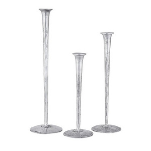 Aluminum Texture Finishing Candle Holder Stand Set Of 3 Pcs For Party Decoration Modern Designing Candlestick Holder