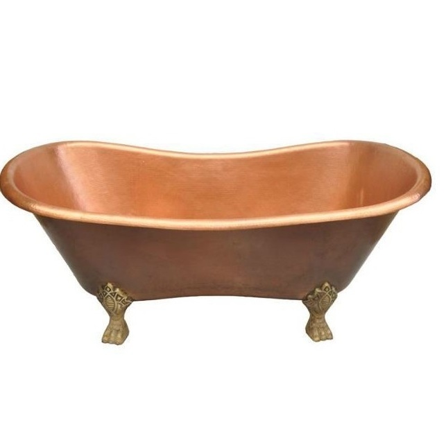 Luxury Hammered Design Copper Bathtub For Home Hotel Restaurants Hot Selling Copper Bathtub at wholesale price