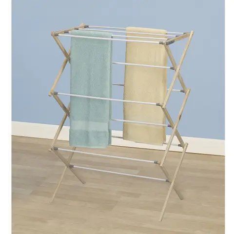 Compact Indoor Towel Rack Durable Clothes Dryer Foldable Clothes Drying Rack Heavy Duty Clothes Drying Stand