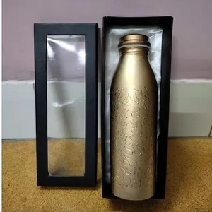 Brass Fineshed High Standard Packing  Copper Drinking Water Bottle Enamel Printed Copper Bottle for Health Benefits from India